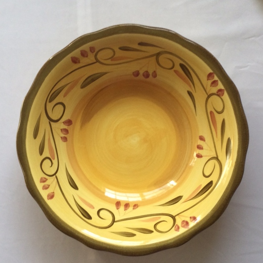 Italian Villa Bowl by Home Trends 8.25” Round
